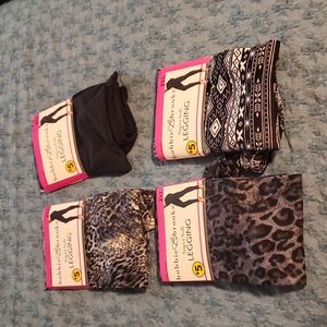 BOBBIE BROOKS 2X LEGGINS 4 PAIR
